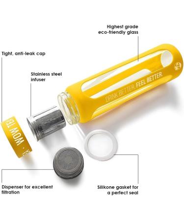 ATOP LLC WOW TEA Summer Tropicana Detox Slimfit Tea Collagen and Yellow Tea Infuser Bottle - Buy Online on GoSupps.com