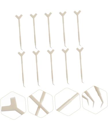 DOITOOL 30 Pcs Y-Shaped False Eyelash Brushes - Mini Lash Comb & Lift Tool for Perfect Eyelash Perm | Premium Quality Eyelash Separator & Guide White - Buy Online on GoSupps.com