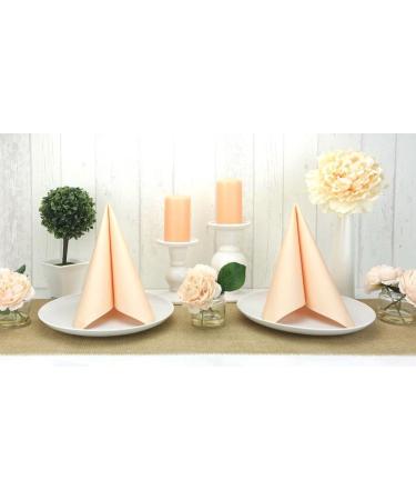 50 APARTina Fabric-Like Airlaid Napkins - Bleached Apricot 40x40 cm | Premium Quality for Elegant Dining | International Shipping - Buy Online on GoSupps.com