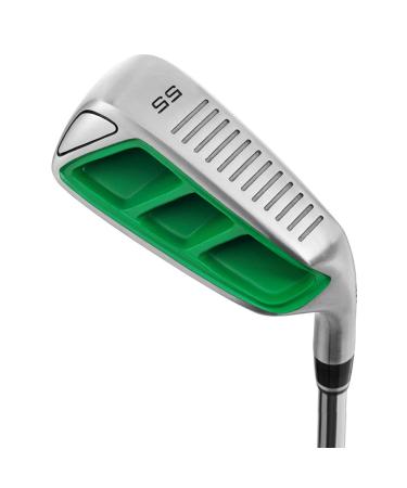MAZEL Wedge - Golf Pitching & Chipper Wedge,Right/Left Handed,35,45,55,60 Degree Available for Men & Women,Improve Your Short Game Right Stainless Steel (Green Head) Regular 55 Degrees