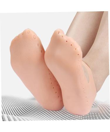 minkissy 6 Pairs Heel Socks for Cracked Heels Heel Protectors for High Heel Shoes Moisturizing Sleeves Foot Softening Socks Silicone Heel Cover Moisturizing Socks Anti Slip Socks Increased - Buy Online on GoSupps.com