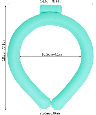Cooling Neck Wraps | Wearable Cooling Neck Tube for Summer Heat Cooling Neck Wraps for Summer Heat Outdoor Hot Flashes Fever Relief Light Green Medium - Buy Online on GoSupps.com