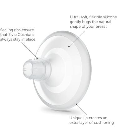 Elvie Nipple Cushions (2 x 19mm) Fitting in Elvie Pump and Elvie Stride | Enhance fit for Improved Suction Comfort and Efficiency. Available in 15 mm 17 mm 19 mm  - Buy Online on GoSupps.com
