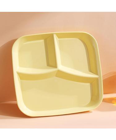 Fruit Tray 3-Compartment Plate Food Dish Diet Food Control for Restaurant Kitchen Kitchenware (Color : Pink) - Buy Online on GoSupps.com