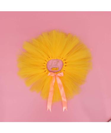 Amosfun Christmas Baby Girl Tutu Skirt and Headband Set - Newborn Photography Outfit for Xmas Party (0-12 Months) - Yellow - Buy Online on GoSupps.com