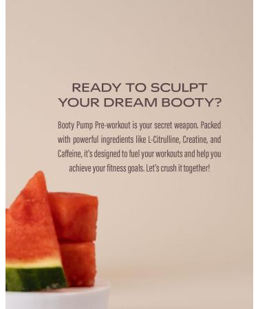 Aventus Booty Pump Pre-Workout Powder | Pump, Strength and Energy with Collagen, Creatine, Caffeine and More, 30 Servings (30 Servings, Watermelon) Watermelon 13.75 Ounce (Pack of 1) - Buy Online on GoSupps.com