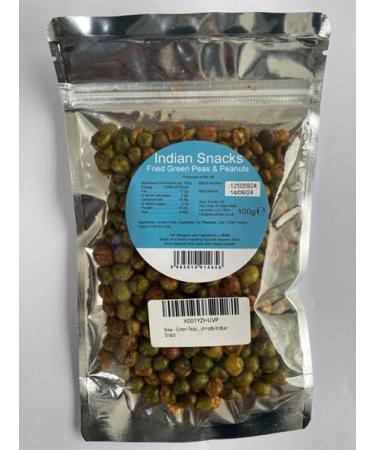 Green Peas & Peanuts 100g - Handmade Indian Snack