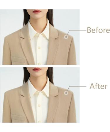 4 Pairs Black White Covered Shoulder Pads for Blazer Suit Coat Jacket - Large 18mm Thickness - Buy Online on GoSupps.com