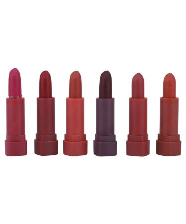 6 Color Set Matte Lipstick - Waterproof Nourishing Rose Scented Non-Stick Cup Moisturizing Lip Cosmetics - Buy Online on GoSupps.com