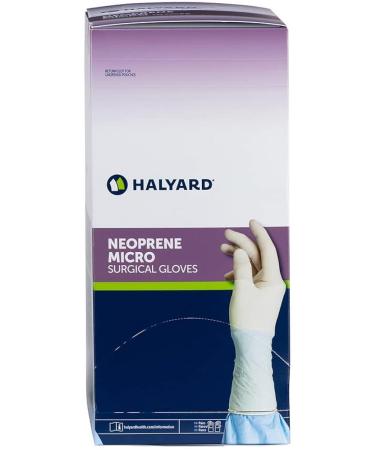 MediChoice HALYARD Micro Surgical Gloves - Synthetic Neoprene, 5.9 mil, Powder Free, Sterile, Size 8.5 Large, Cream - Box of 50 Pairs (100 Total) - Buy Online on GoSupps.com