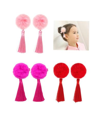 DOITOOL 3 Pairs Chinese Tassel Hairpin Hair Accessories for Kids Girl Hair Accessories Kids Hairpin for New Year Kids Hair Accessories for Girls Hair Pin Headgear Hanfu Child