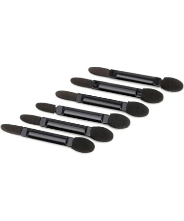 Baluue 200 Pcs Eye Shadow Applicator Double-end Eyeshadow Sponge Eyeshadow Makeup Brushes Black - Buy Online on GoSupps.com