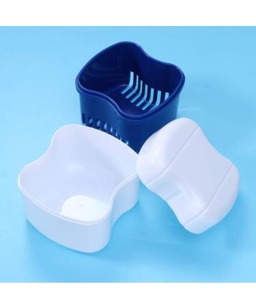 Faruta Prosthesis Suitcase for Dentures | Travel Cleaning Storage Cup & Sieve | 2-Piece Blue Set - Buy Online on GoSupps.com