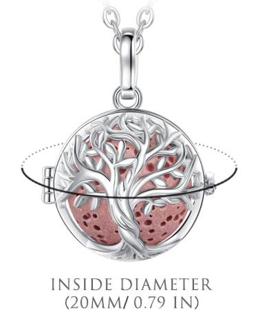 Infuseu Tree of Life Pendant Jewelry - Aromatherapy Chain & Essential Oil Diffuser Necklace for Women - Unique Meditation Gift - Buy Online on GoSupps.com