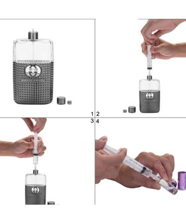 FRCOLOR Perfume Dispenser Pump Syringe Refillable Perfume Atomizer Spray Bottle Transfer Dispensing Tool for Outdoor Travel White - Buy Online on GoSupps.com