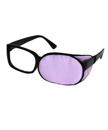 Kid/Adult Visual Acuity Recovery Silk Eye Mask Training Amblyopia Strabismus Corrected Lazy Eye Patches for Glasses(Purple)