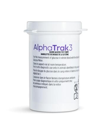 AlphaTrak3 Pet Blood Glucose Testing Strips 50 Count for Cats & Dogs