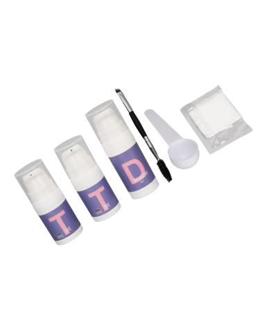 Ey brow dye set quick-drying welding-resistant immediate result eyebrow color set for at home for women (black brown)