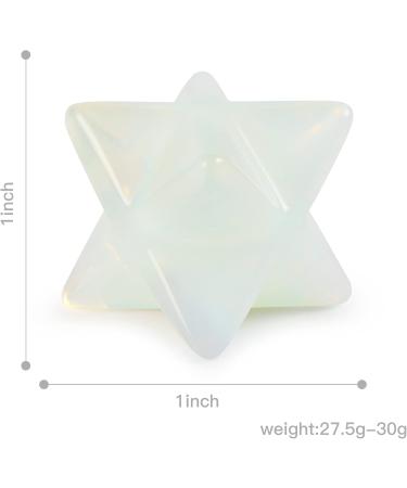 Artistone Opalite Crystal Merkaba Star Healing Crystal Set Hand Carved Gemstone Merkaba Chakra Spiritual Reiki Stones for Christmas Thanks-Giving Decorations(Pack of 2) - Buy Online on GoSupps.com