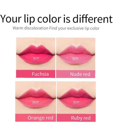 4Pcs Aloe Vera Lipstick Color Changing Lipstick Jelly Lipstick Long Lasting Moisturizer Lip Balm Magic Temperature Color Change Lip Gloss Set - Buy Online on GoSupps.com