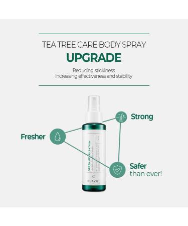 KLAVUU GREEN PEARLSATION Teatree Care Body Moisturizer Mist - Soothing & Calming Skin with Tea Tree Extract | Refreshing Hydration for International Shipping - Buy Online on GoSupps.com