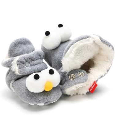EDOTON Unisex Newborn Winter Boots - Non-Slip Sole, Soft Stay On Ajustable Bootie Sock - 0-6 Months - Light Gray - Buy Online on GoSupps.com