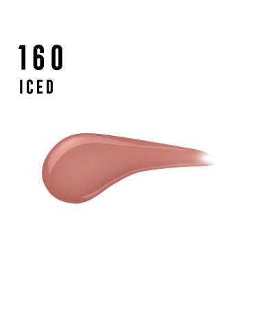 Max Factor Lipzinity Lip Color Iced 160 - Long-Lasting Kussecht Lipstick with 24-Hour Wear Intense Color Precise Applicator & Nourishing Gloss Top Coat - 2 Pieces (1 Pack) - Buy Online on GoSupps.com