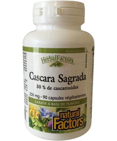 Natural Factors Cascara Sagrada 250 mg 90 Capsules - Buy Online on GoSupps.com