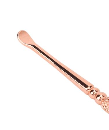 Double Headed Rose Gold Ear Scoop | Earwax Remover for Salon Use | Itch Relief Tool - Buy Online on GoSupps.com