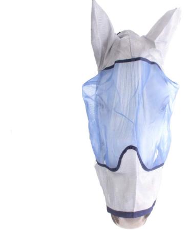 Bucas Buzz-Off Deluxe Fly Mask with Ears | Blue | Premium Fly Protection for Horses - International Shipping Available - Buy Online on GoSupps.com