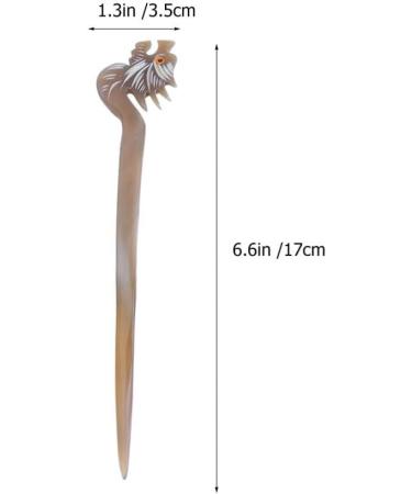 Minkissy Vintage Hair Sticks Handmade Cow Horn Chinese Japanese Chopsticks Hair Sticks - Buy Online on GoSupps.com