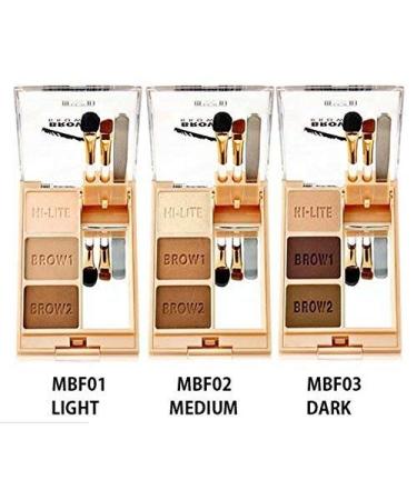 MILANI Brow Fix Eye Brow Powder Kit - Medium | Define and Enhance Your Brow Shape - Buy Online on GoSupps.com