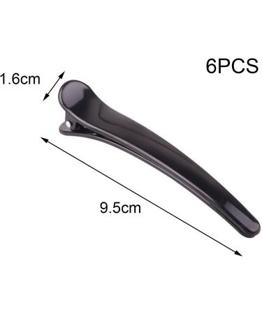 Lamkrtlp 6pcs Hair Sectioning Clips Plastic Hairdresser Clips Non Slip No-Trace Duck Billed Hair Clips Hair Clips for Styling for Hairdresser Women Men - Buy Online on GoSupps.com