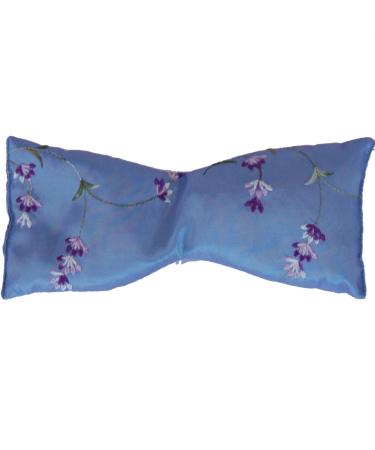 Sonoma Lavender Hand Sewn Lavender Eye Pillow Aromatherapy Eye Mask for Sleeping Satin Spa Eye Pillow Sleep Mask with Lavender Infused Flaxseed Insert Floral Embroidery