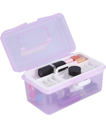 Multifunctional Nail Art Storage Case | 3-in-1 Makeup & Manicure Organizer Small Cosmetic Tools Container - Buy Online on GoSupps.com