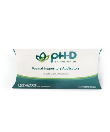 pH-D Feminine Health Support Vaginal Suppository Applicators Ideal for Boric Acid Suppositories Reusable Fits Most Vaginal Suppositories Made in The USA 5 Count  - Buy Online on GoSupps.com