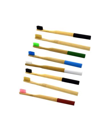 FRCOLOR 8 Pcs Soft Bristle Toothbrush Home Bamboo Toothbrush Women Toothbrushes Toothbrush Adult Toothbrush Bristle Toothbrush for Men Miss Wooden Aldult Paint