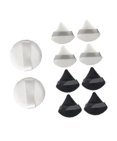 Angoily 10pcs Powder Puff Baby Puff Make up Sponges Puffs for Face Baby Sponge Mineral Foundation Beauty Cosmetics Puff Glitter Ribbon Body Make up Puff Pure Cotton Makeup Girl