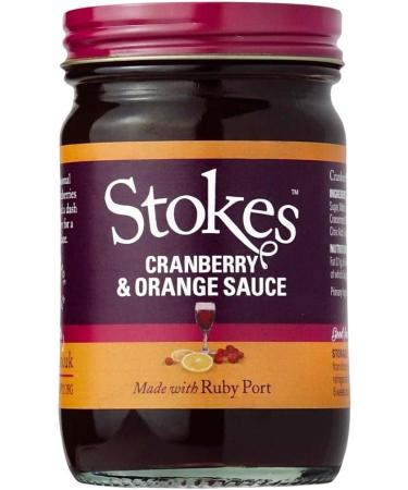 Stokes Cranberry & Orange Sauce with Ruby Port 215g - Pack of 12 - Buy Online on GoSupps.com