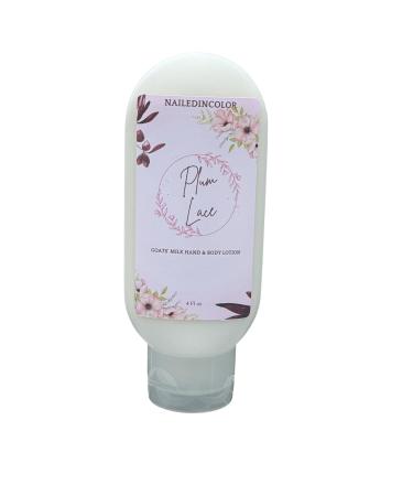 NailedInColor Plum Lace Scented Lotion Goats' Milk Women Teens Skin Care Moisturizer Skin Healthy 4 Fl oz