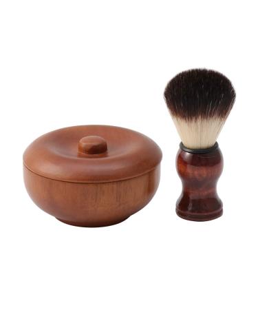 Shaving Brush for Men Badger Hair Shaving Brush Beard Brush for Men Beard Shaving Brush Shaving Brush Nylon Shaving Foam Kit Shaving Brush Kit for Men Soft Fur Man Bamboo Soap Bowl