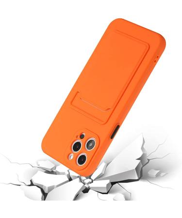 Buy Tivenfezk Nadoli Ultra Thin iPhone 15 Pro Silicone Case - Shockproof Scratch-Resistant Wallet Cover with Credit Card Holder - Durable TPU Protective Case in Orange - Buy Online on GoSupps.com
