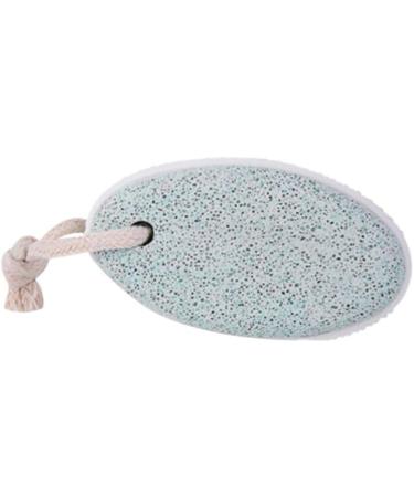 Heallily Oval Pumice Stone for Feet - Exfoliating Foot Scrubber for Dry Dead Skin Removal - Hand, Heel, and Body Care Tool in Green - Buy Online on GoSupps.com
