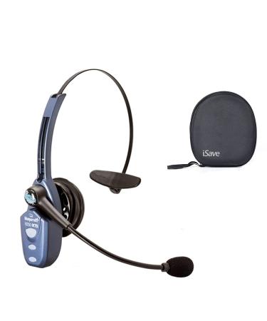 BlueParrott B250-XTS (203890) Noise Cancelling Wireless Bluetooth Headset (Renewed) w/iSave Protective Carrying Case with 20 Hours of Talk time B250-XTS (Renewed) w/ Case