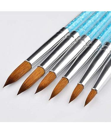 Desikixudy Brushes Crystal Nail Crystal Carving Pen Blue Transparent Crystal Pen with Diamonds 6 Sets Foil Nail Art - Buy Online on GoSupps.com
