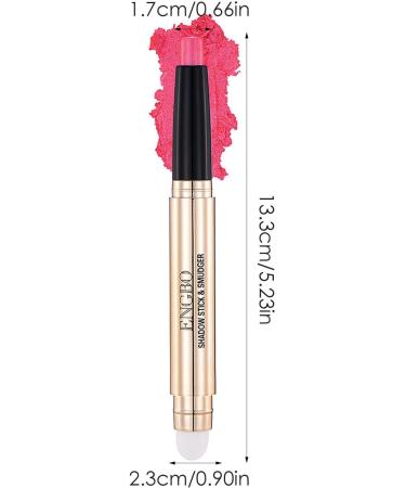 Eyeshadow Pencil Crayon 2 in 1 Eye Shadow Pencil Crayon with 6 Colors Long Lasting Natural Eye Shadow Highlighter Stick for Women Daily Use and Rowces C(13# 18#) - Buy Online on GoSupps.com