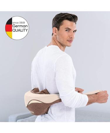 Beurer MG 153 Neck & MG 145 Massage Cushions - Shiatsu Massager with Heat Function 4 Heads Gray - Relaxing Back & Neck Relief - Buy Online on GoSupps.com