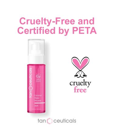 Tanceuticals Coconut Water Mousse - Dark Self Tanner for Instant Long-Lasting Sunless Tan - 6.7 oz - Buy Online on GoSupps.com