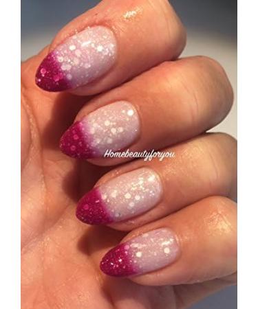 Bluesky Gel Nail Polish Colour Change PINK GLITTER To WHITE GLITTER TC21 Sherbert Dip Chameleon UV LED Soak Off 10ml - Buy Online on GoSupps.com