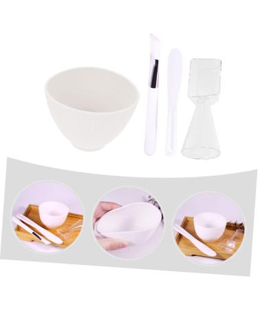 FOMIYES 2 Sets Silicone Mask Bowl Esthetician DIY Bowl Mask Mixing Tool Facial Mask Bowl Beauty Salon Mask Bowl Beauty Stirring Tools Ladies Suits Brush Cosmetic Silica Gel White Supplies - Buy Online on GoSupps.com